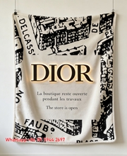 Dior Paris Boutique Flannel Sofa Throw Blanket for Wall Hanging Decor D208